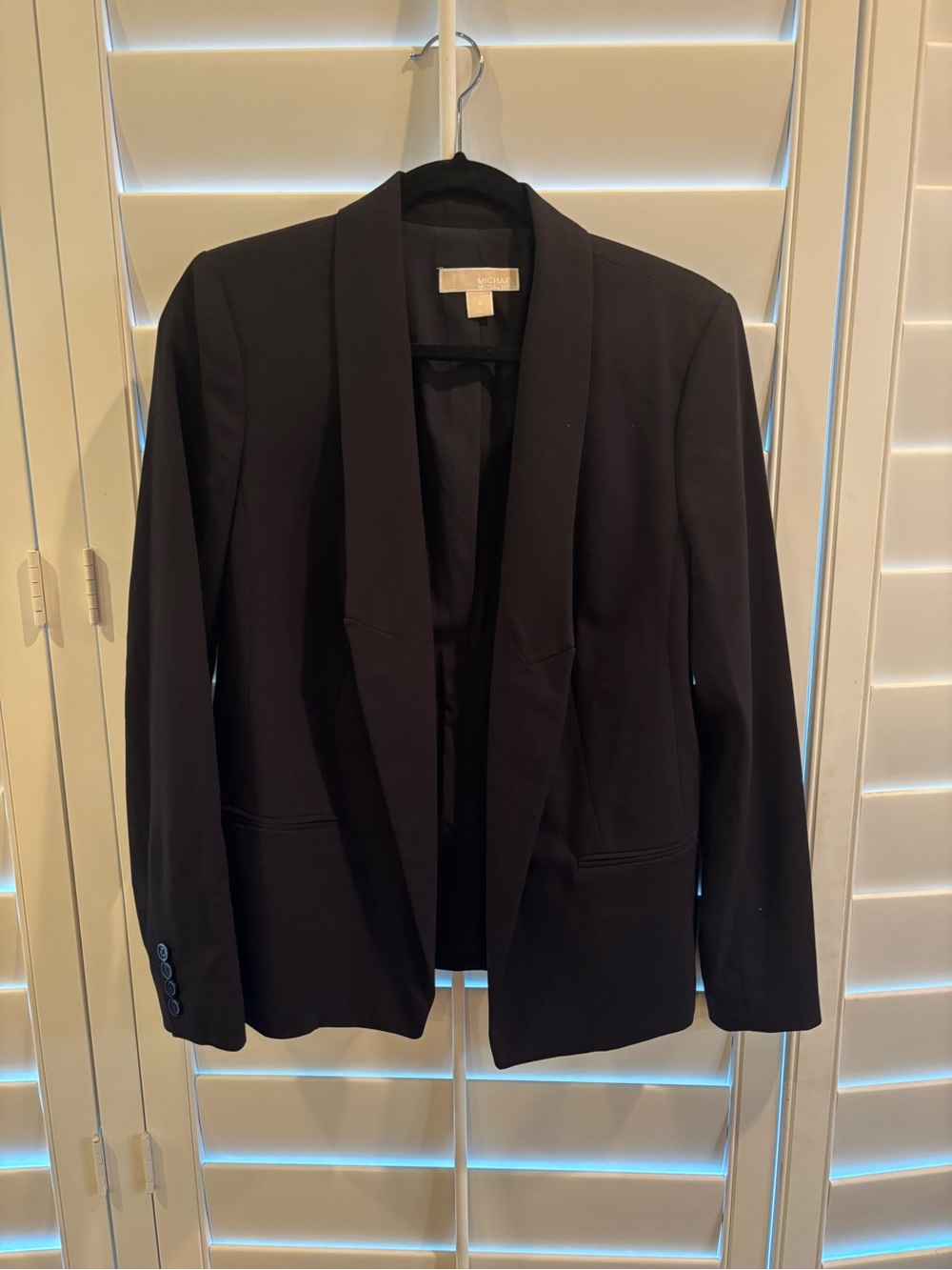 MICHAEL Michael Kors Black Blazer with Beige Label